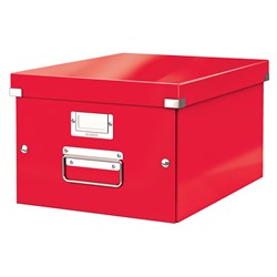 Leitz Click & Store Aufbewahrungs- und Transportbox Mittel (Für A4), Rot