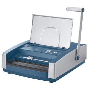 Leitz 73000000 - Drahtbindegerät wireBIND 500e, Silber/Blau