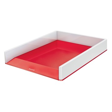 Leitz 53611026 - WOW Briefkorb Duo Colour, A4, Rot